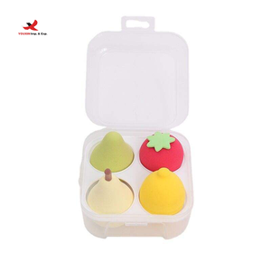 Juego de Esponjas de Maquillaje con Logotipo Personalizado al por Mayor, Esponja de Maquillaje con Forma de Fruta, 4 Piezas, con Caja, GZ RTS, Pedido Mixto al por Mayor - Product Image 2