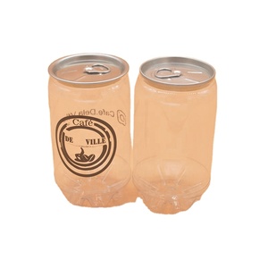 Pet 250ml 330ml 350ml 500ml 650ml 700ml Clear Transparent Food Can Plastic Jars