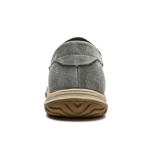 حذاء رجالي رسمي بتصميم جديد على الطراز البريطاني وبشعار مخصص، حذاء بدون كعب للمشي الكاجوال من الجلد الطبيعي والشمواه - Product Image 4