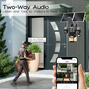 Hieasy 12X Zoom 4 Objektiv AOV PTZ IP 4G Sim-Karte Solar kamera Außen 10K 4 Bildschirme WiFi-Überwachung Drahtlose CCTV-Überwachungs kameras - Product Image 3