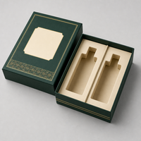 Boîte de présentation haut de gamme pour échantillons de parfum avec insert pour flacon fin, pour l'emballage et l'organisation des fragrances d'essai