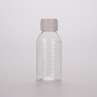 Mini bouteille en plastique de sirop de toux liquide de pilule de médecine de 1oz 2oz 3oz avec le chapeau de sécurité de preuve d'enfant