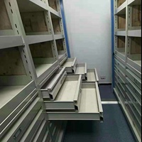 Meuble de classement mobile en métal, étagères compactables, mobilier de bureau, rayonnage de stockage mobile pour salle d'archives