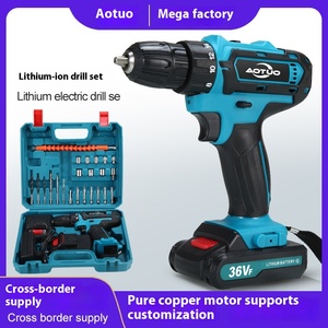 36V lithium có thể sạc lại khoan không dây xuyên biên giới mới tuốc nơ vít điện Pistol khoan động cơ không chổi than kim loại khoan - Product Image 2