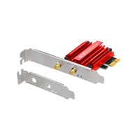 Superbat WiFi 6E antenne tri-bande antenne WiFi Base magnétique avec câble d'extension de 6,5 pieds et carte réseau PCIE