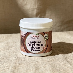 Shea Tradition Organic Handmade Shea Butter Turmeric African Black <b>Soap</b> Gentle Exfoliating Bath <b>Soap</b> for All Skin Types - Product Image 5