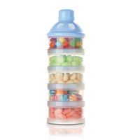 2024 vente chaude distributeur de formule PP prêt pour le voyage conteneur de lait en poudre empilable à 5 compartiments pour les enfants