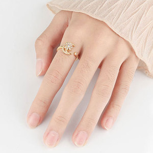 SC Wholesale Fidget <strong>Spinner</strong> <strong>Rings</strong> Collection Adjustable Silver <strong>Anxiety</strong> <strong>Rings</strong> Rotating Flower Star Butterfly Fidget <strong>Rings</strong> Women - Product Image 5