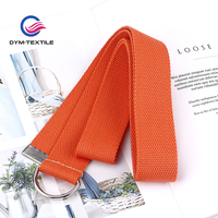 Ceinture tactique en toile en gros d'usine, ceinture en sangle tissée à double anneau en D