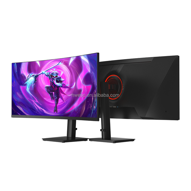 Full Led Pc Monitor 1ms Response Time 32 27 24Inch Display 2k 4K 144Hz 100hz 1500R Curved Gaming Monitor