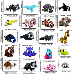 2026 Gzyuyou 3D Printed Animal Models Cute Critter Articulated Activity Figures Kids <b>Toys</b> Family Desktop Decorations - Product Image 2