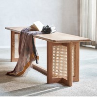 Tables et chaises de salle à manger en bois massif nordique pour les petits foyers, tables rectangulaires modernes et minimalistes pour la maison, meubles de salon