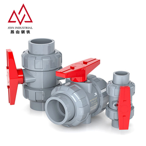 중국 공급업체 50mm 3인치 회색 BSPP 플라스틱 <span class=keywords><strong>PVC</strong></span> 트루 더블 유니온 볼 밸브 (관개용) - Product Image 5