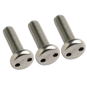 Tornillos de seguridad antirrobo de acero al carbono personalizados, tornillos de seguridad de ojo de serpiente, tornillos de seguridad de nariz de cerdo de acero inoxidable, tornillos de seguridad de cabeza plana - Product Image 2