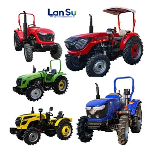 China Fabriek 4X4 Wiel 4WD Fabrikant 60HP 70HP 80HP 90HP 100HP Farm Tractor Tuin Wandelen Tractor Backhoe