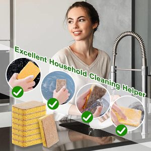 Éponge de cuisine biodégradable naturelle en cellulose et noix de coco, compostable et écologique, vente en gros - Product Image 5