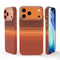 Coque de téléphone de luxe haut de gamme en fibre de carbone, texture PC, antichoc, pour iPhone 14, 15, 16, 17 Pro Max – Vente en gros