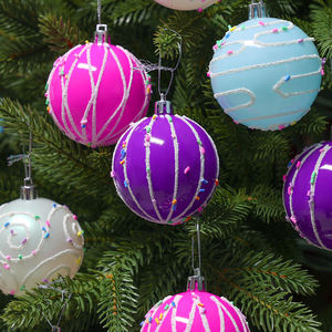 TANG XI 16 boules de Noël festives colorées en forme de crème glacée pour décorations de fêtes, décoration d'arbre de Noël pour la maison et les loisirs créatifs - Product Image 6