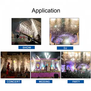 Wedding Disco Party 360 Rotating Cold Spark Machine Mini Dry Ice Firework Show With Handle For Events And Parties