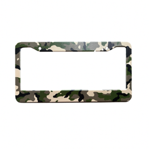 Fabriek Directe Zwarte Bloemen Schattig Voor Vrouwen Persoonlijkheidsontwerp 2 Vierkant Gat Auto Kentekenplaat Frame Kentekenplaat Afdekking - Product Image 2