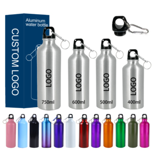 Borraccia Sportiva in Alluminio da 500ml con Logo Personalizzato, Chiusura Sicura con Clip, <span class=keywords><strong>Accessori</strong></span> per Ciclismo, per Branding Aziendale - Product Image 1