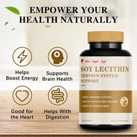 Gélules de lécithine de soja haute puissance - Complément alimentaire pour la santé du cœur et du cerveau, certifié GMP, OEM disponible