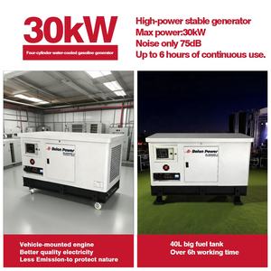 Usine Belon 28KW 30KW CE /GS générateur triphasé 4 cylindres 4 temps générateur d'essence refroidi à l'eau 121/40A - Product Image 3