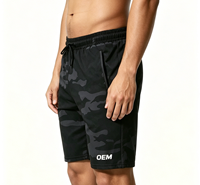 Shorts unisexes à séchage rapide, taille mi-haute, 100 % polyester, camouflage, pour la plage, la course à pied, le fitness, les activités de plein air, respirants, design personnalisé, OEM