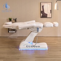 Table de massage électrique incurvée pour spa facial, lit de beauté de luxe pour esthéticienne