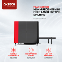 Machine de découpe laser à fibre mini DXTECH Q1313, pour tôles métalliques, 1500 W, haute précision, pour découpe de métal en acier inoxydable