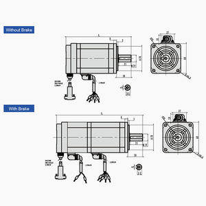 PrimoPal 산업용 브러시리스 서보 모터 마이크로드라이버 48V 400 W <span class=keywords><strong>550</strong></span> 와트 전기 서보 모터 및 드라이브 - Product Image 5
