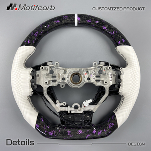 Volante Personalizado de Fibra de Carbono Forjado en Color Morado, Mejora Interior para Lexus IS 250 300 300h RCF NX GS 350DS F Sport 2013-2025 - Product Image 5