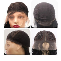 Perruque Tressée Longue Droite, Ensemble de Cheveux Tressés Noir Mengtong, Fibre Chimique Tendance, Lace Front, Taille Unique Courte, 60 cm