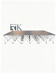 Scène mobile légère, plateforme de scène pliable en alliage d'aluminium portable pour événements en plein air, concerts - Product Image 2