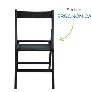 Sedie Pieghevoli in Legno di Faggio 42x40x78 Cm, Sedia Pieghevole per Interni ed Esterni Senza Braccioli, Colorata - Product Image 3