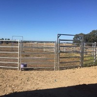 Paneles y Puertas para Cercas de Ganado, Corrales para Caballos, Panel Portátil Galvanizado para Animales de Granja, Australia