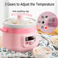 Mijoteuse électrique OEM bon marché pour bébé Mijoteuse mijoteuse avec revêtement en céramique 110V 220V Mini appareil à soupe santé automatique