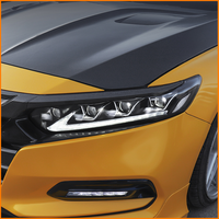 XCAT pour Accord 10e/10,5e génération 2018-2022, style Lexus ES, phare à LED séquentiel à quatre lentilles avec œil de démon rouge, 12V 6500LM