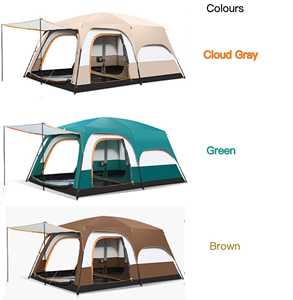 Carpa Familiar para Acampar al Aire Libre, para 8-10 Personas, Gran Espacio, Doble Capa, 2 Habitaciones, Carpa de Lujo para Acampar, Hacer Senderismo, Glamping y Playa - Product Image 6