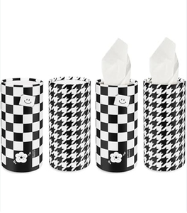 Vente fabricant Boîte à mouchoirs ronde souple <span class=keywords><strong>en</strong></span> pâte <span class=keywords><strong>de</strong></span> <span class=keywords><strong>bois</strong></span> vierge <span class=keywords><strong>de</strong></span> haute qualité imprimée sur mesure pour porte-gobelet <span class=keywords><strong>de</strong></span> voiture - Product Image 5