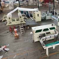 Machine manuelle de pliage de mouchoirs en papier à décharge manuelle, 2 lignes, 100 m/min avec dispositif de comptage pour usine de mouchoirs