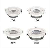 Spot encastré LED moderne Ecolux CE ETL SAA pour intérieur, en aluminium, anti-éblouissement, pour cuisine et chambre