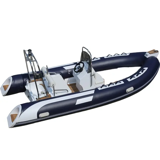 15.7ft Hypalon rib boat PVC semi-rigido fondo di vetro gonfiabile barca con il CERTIFICATO del CE