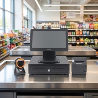 Sistema POS Todo en Uno con Pantalla Táctil de 15.6 Pulgadas para Venta al por Mayor, Tiendas Minoristas y Restaurantes, Fabricante de Cajas Registradoras POS