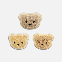 Patchs brodés en chenille à coudre motif ours pour vêtements et chapeaux – Décoration mode