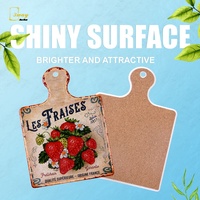 Tapis de table en céramique, 4 pièces, design personnalisé, impression de fruits, tapis étanche, napperon pour pots et poêles chauds
