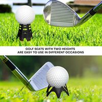 Tapis de simulateur d'entraînement de golf en intérieur avec tees de golf en plastique pour l'entraînement sur gazon