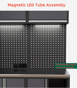 Heavy-Duty <span class=keywords><strong>Modular</strong></span> bàn làm việc và công cụ hộp thép hội thảo tủ nhà máy sắt nhà để xe Hệ thống lưu trữ - Product Image 3