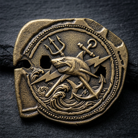 Pièces commémoratives personnalisées de haute qualité en alliage de zinc plaqué métal antique, gravées avec logo, pour défi 3D