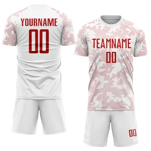 Popular de alta calidad de secado rápido transpirable personalizado l nombre uniformes de camisetas de fútbol para hombres y mujeres